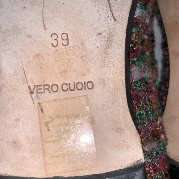 ANNA BAIGUERA plaid ballet flats with leather soles, US size 8, Euro size 39 - Picture 8 of 9